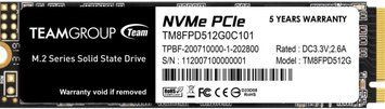 Накопичувач SSD 512GB Team MP33 Pro M.2 2280 PCIe 3.0 x4 3D TLC (TM8FPD512G0C101) [622009]