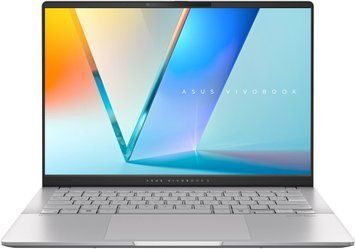 Ноутбук ASUS Vivobook S 14 M5406KA-SF150 14" FHD OLED, AMD AI 5 340, 16GB, F512GB, UMA, NoOS, Сріблястий (90NB15W1-M008H0) [111699]