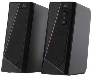 Акустична система 2E PCS233 RGB, 2.0, USB, Black (2E-PCS233BK) [113272]