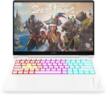 Ноутбук HP OMEN Transcend 14-fb1004ua 14" 3K OLED, Intel U9-285H, 32GB, F1TB, NVD5070-8, DOS, білий (C3UL4EA) [111410]