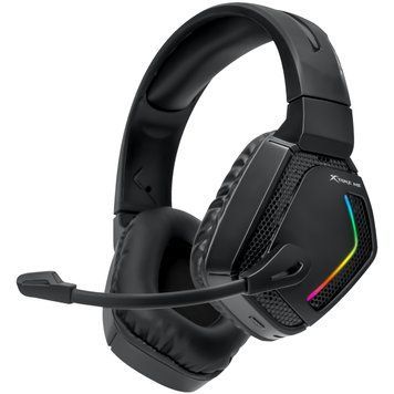 Ігрова гарнітура XTRIKE ME XBOX/PS/PC, бездротова+ 2.4G+3,5мм, 7 режимів RGB, чорна (GH-512W) [403844]