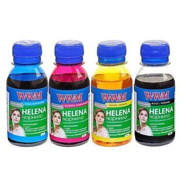 Комплект чорнил WWM HP Universal Helena для картриджей HP № 21,27,54,56,121,122,129,130,131,132,140,901 B/C/M/Y (HELENA.SET-2) [617173]