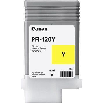 Картридж CANON (PFI-120Y) iPF200/205/300/305, Yellow (2888C001) [618710]