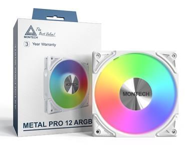 Корпусний вентилятор 120MM METAL PRO 12 ARGB PWM WHITE MONTECH (METAL PRO 12 ARGB PWM WHT) [501654]