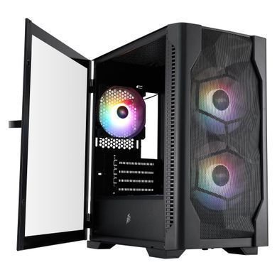 Корпус 1stPlayer Black (D4-M-BK-2F1P-1F1) [617090]