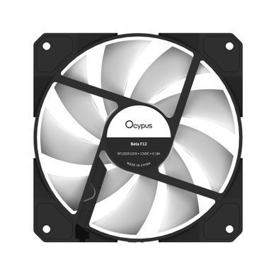 Корпусний вентилятор 120MM BETA F12 BK ARGB REVERSE BLADE OCYPUS (BETA-F12-BK1AM01X-GL) [502889]