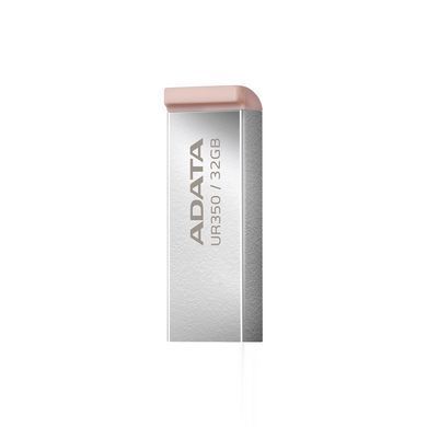 Флеш-накопичувач ADATA USB 3.2 UR 350 32Gb Silver/Beige (UR350-32G-RSR/BG) [803121]