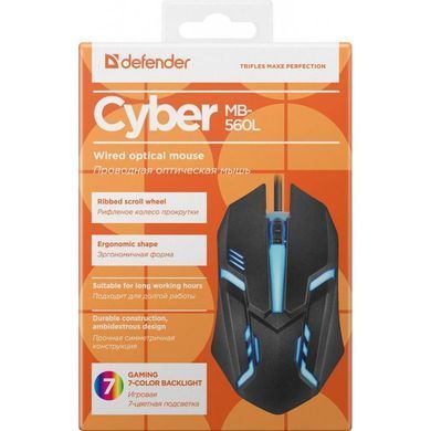 Миша Defender Cyber MB-560L Black (52560) [611587]