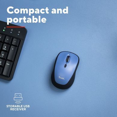 Комп'ютерна миша TRUST Yvi+ Mouse dark blue (25514) [304204]