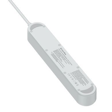 Фільтр живлення ColorWay 4 розетки, 4USB (Type-C PD20W + 3USB QC3.0) (45W), 2 м, White (CW-CHE44PDW) [619936]