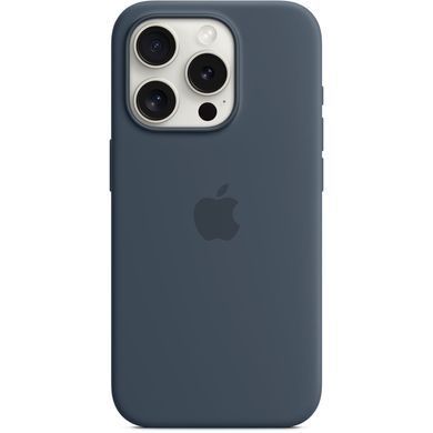 Чохол-накладка Apple Silicone Case with MagSafe для Apple iPhone 15 Pro Storm Blue (MT1D3) [614870]
