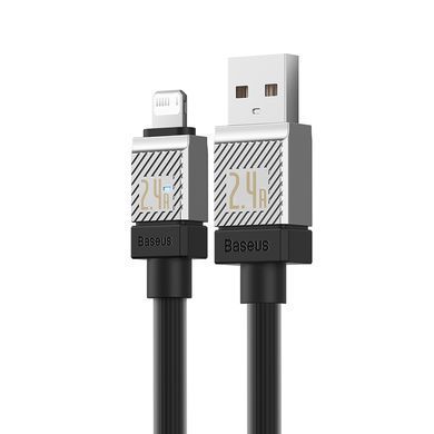 Кабель Baseus CoolPlay Series Fast Charging Cable USB to iP 2.4A 1m Black (CAKW000401) [802337]