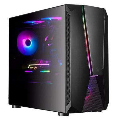 Корпус SilverStone Fara FAV1MB-PRO без БЖ, 2xUSB3.0, 2xUSB2.0, 1x120мм, ARGB VGA 379мм, LCS ready, TG Side Panel, mATX, чорний (SST-FAV1MB-PRO) [109551]