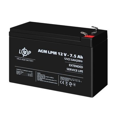Акумулятор AGM LPM 12V - 7.5 Ah (LP3864) [900212]