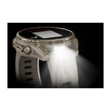 Смарт-годинник Garmin Fenix 8 43mm AMOLED Sapphire Soft Gold with Fog Gray Silicone (010-02903-18) [608230]