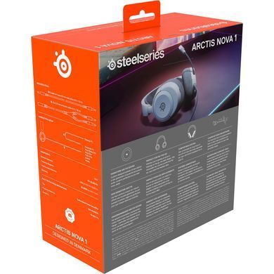 Ігрова гарнітура SteelSeries Arctis Nova 1 White MultiPlatform (61607) [401861]