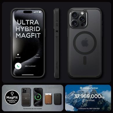 Чохол-накладка Spigen Ultra Hybrid MagFit для Apple iPhone 15 Pro Max Frost Black (ACS06581) [602186]