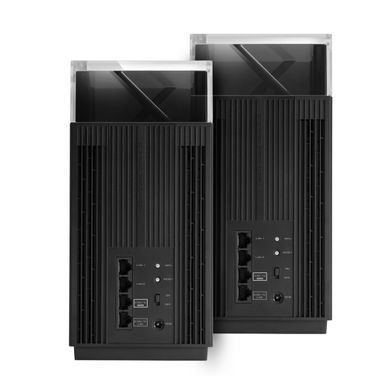 Система WiFi-Mesh ASUS ZenWiFi Pro ET12 AXE11000, 2xGE LAN, 1x2.5GE LAN, 1x2.5GE WAN, 2мод (90IG05Z0-MO3A20) [104504]