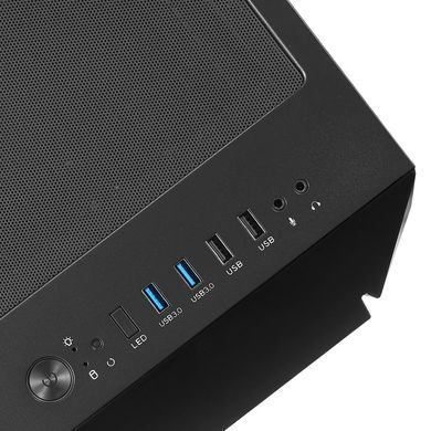 Корпус SilverStone Fara FAV1MB-PRO без БЖ, 2xUSB3.0, 2xUSB2.0, 1x120мм, ARGB VGA 379мм, LCS ready, TG Side Panel, mATX, чорний (SST-FAV1MB-PRO) [109551]