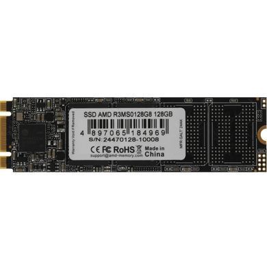 Накопичувач SSD 128GB AMD Radeon R3 M.2 2280 SATA III 3D NAND TLC (R3MS0128G8) [619153]