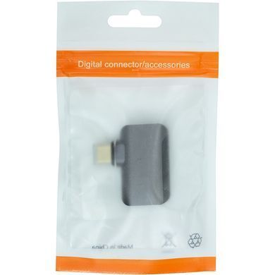 Адаптер PowerPlant USB Type-C - DisplayPort (M/F) Black (CA914265) [604363]