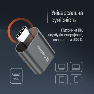 Адаптер ColorWay USB - USB-C 3.2 (CW-AD-AC3) [613614]