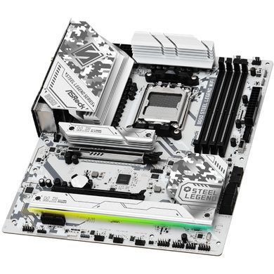 Материнська плата ASRock (AM5/B650, 4*DDR5, 2xPCIex16, HDMI/DP, 4xSATA,3xM.2, 2.5GLan, ATX) (B650 Steel Legend WIFI) [403423]