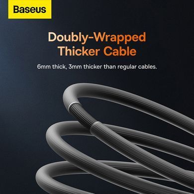 Кабель Baseus CoolPlay Series Fast Charging Cable USB to iP 2.4A 1m Black (CAKW000401) [802337]