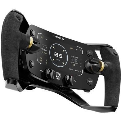 Кермо MOZA Racing Porsche Mission R, 32см, 12кн., дисплей 5,4" OLED RGB (RS097_Moza) [405558]