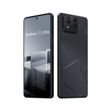 ASUS Смартфон Zenfone 11 Ultra (AI2401) 6.78" 12/256ГБ, 2SIM, 5500мА•год, чорний (90AI00N5-M001A0)