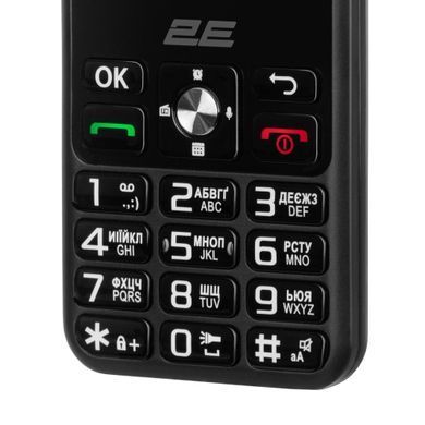 Мобільний телефон 2E E280 2025 2.8" 2SIM, 1500мА&bull;год, чорний (694743656220) [101363]