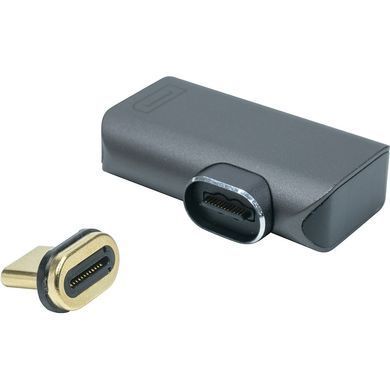Адаптер PowerPlant USB Type-C - DisplayPort (M/F) Black (CA914265) [604363]