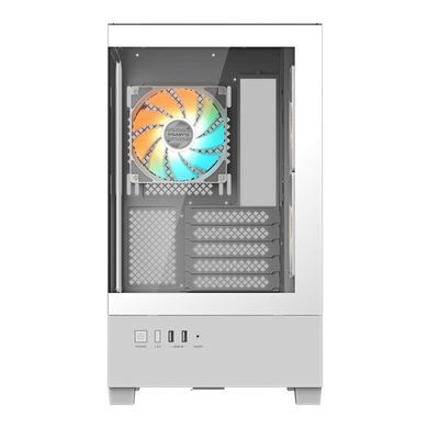 Корпус Gigabyte C201 Panoramic Tempered Glass Ice без БЖ (GB-C201PI) [612538]