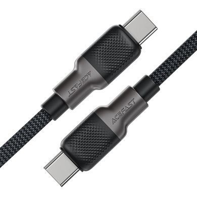 Кабель ACEFAST C10-03 Type-C to Type-C 3A, 60W, 1.2m, silicone, zinc connectors, Black (6974316283119) [805389]