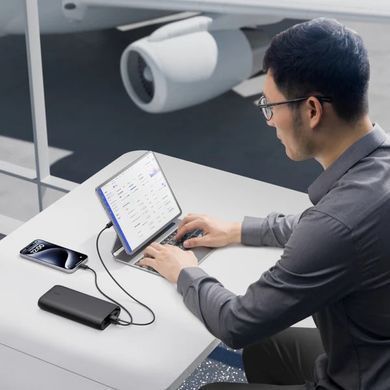 Акумулятор портативний літій-іонний Power Bank Belkin 26000мА&middot;год, 32Вт, USB-A/USB-C PD PPS, чорний (BPB016BTBK) [108438]