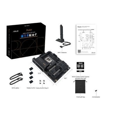 Материнcька плата ASUS PROART Z890-CREATOR WIFI s1851 Z890 4xDDR5 M.2 HDMI DP Wi-Fi BT ATX (90MB1JD0-M0EAY0) [109163]