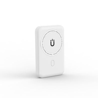 Зовнішній акумулятор WIWU Snap Cube- Magnetic Wireless Charger Power Bank 10000mAh SC1000WHT (3C) White (6973218947020) [806497]