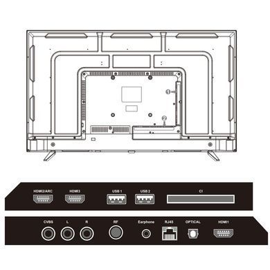 TV 55 Mystery 4K/Android 11/DVB-T2/2xUSB 2.0/3хHDMI/CI-слот/Wi-Fi/Black (MTV-5560UDT2) [400790]