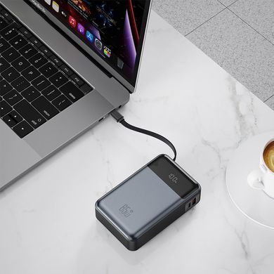 Універсальна мобільна батарея XO PR267 PD 65W 20000mAh Grey (PR267.grey) [603511]