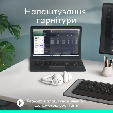Гарнітура Logitech Zone 300 Wireless Headset BT White (981-001417) [203125]