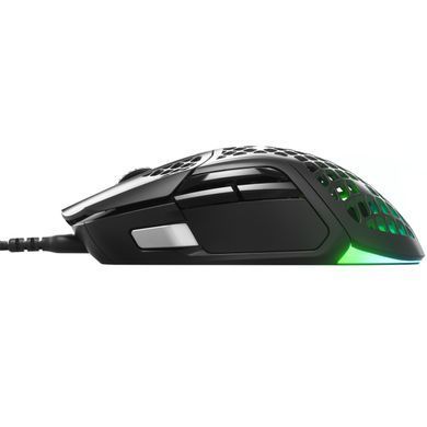 Мишка SteelSeries Aerox 5, RGB, 18000dpi., 9кн., чорна (62401) [401286]