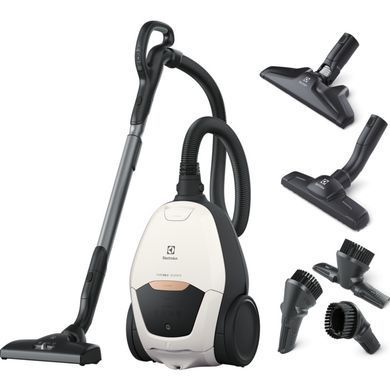 Пилосос Electrolux мішковий, 600Вт, 3.5л, Allergy Plus, SmartMode, s-bag, 4 насадки, білий (PD82-ALRG) [15594]