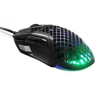 Мишка SteelSeries Aerox 5, RGB, 18000dpi., 9кн., чорна (62401) [401286]