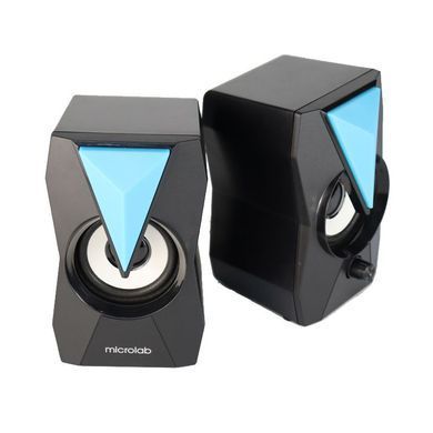 Акустична система 2.0 Microlab, 6Вт RGB Led USB чорна (B-22) [404761]