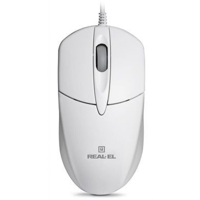 Миша REAL-EL RM-211 White (EL123200014) [606319]
