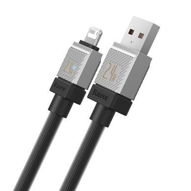 Кабель Baseus CoolPlay Series Fast Charging Cable USB to iP 2.4A 1m Black (CAKW000401) [802337]
