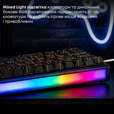 Клавіатура Ajazz NK68 Red Switch Black USB-C (NK68-R-S-B) [619312]