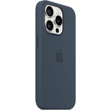 Чохол-накладка Apple Silicone Case with MagSafe для Apple iPhone 15 Pro Storm Blue (MT1D3) [614870]
