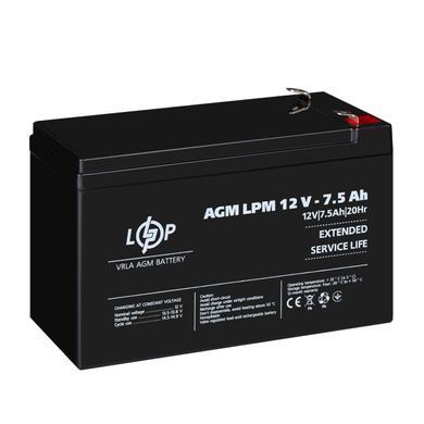 Акумулятор AGM LPM 12V - 7.5 Ah (LP3864) [900212]