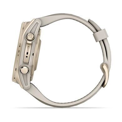 Смарт-годинник Garmin Fenix 8 43mm AMOLED Sapphire Soft Gold with Fog Gray Silicone (010-02903-18) [608230]